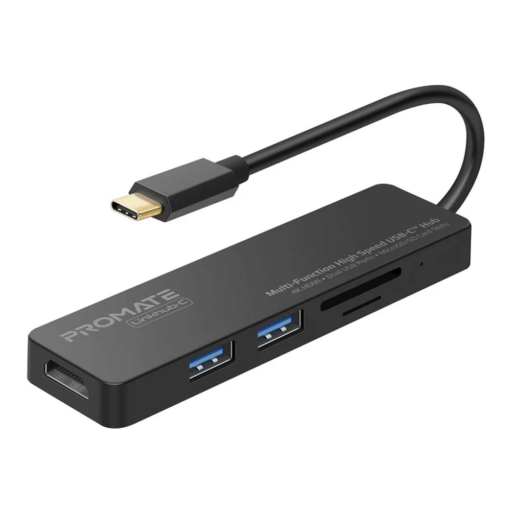 USB-C HUB (ยูเอสบีซีฮับ) PROMATE LINKHUB-C - MULTI-FUNCTION HIGH SPEED