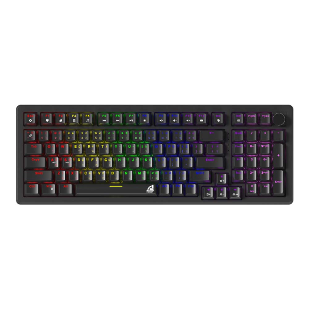 KEYBOARD (คีย์บอร์ด) SIGNO KB-724 MONOXXI (BLACK) (OUTEMU RED SWITCH MINI RGB EN/TH)
