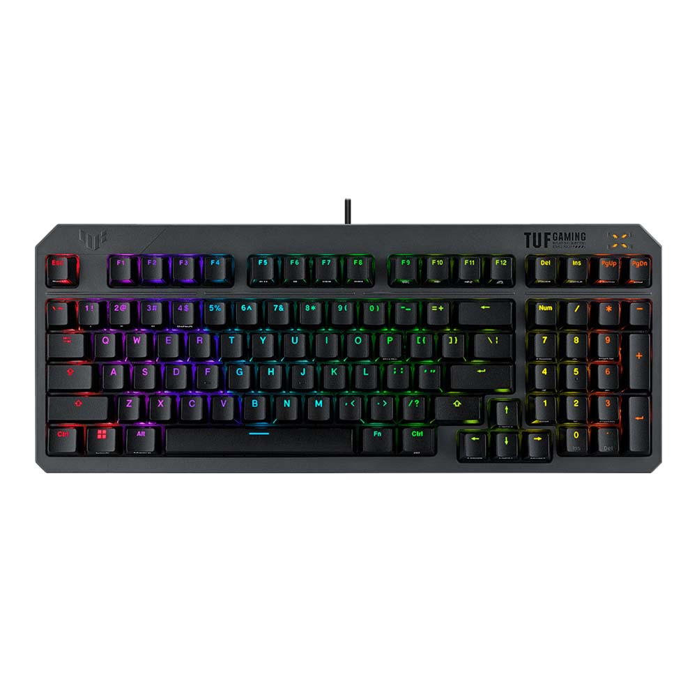 KEYBOARD (คีย์บอร์ด) ASUS TUF GAMING K3 GEN II (BLACK) (OPTICAL BLUE SWITCH AURA SYNC RGB EN/TH) (RA07)