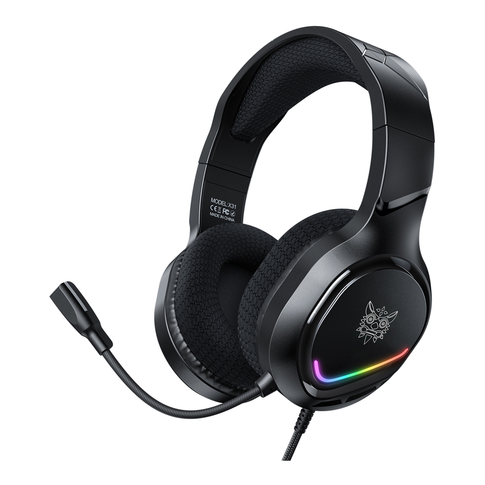 HEADSET (หูฟัง) ONIKUMA X31 RGB 3.5MM - BLACK