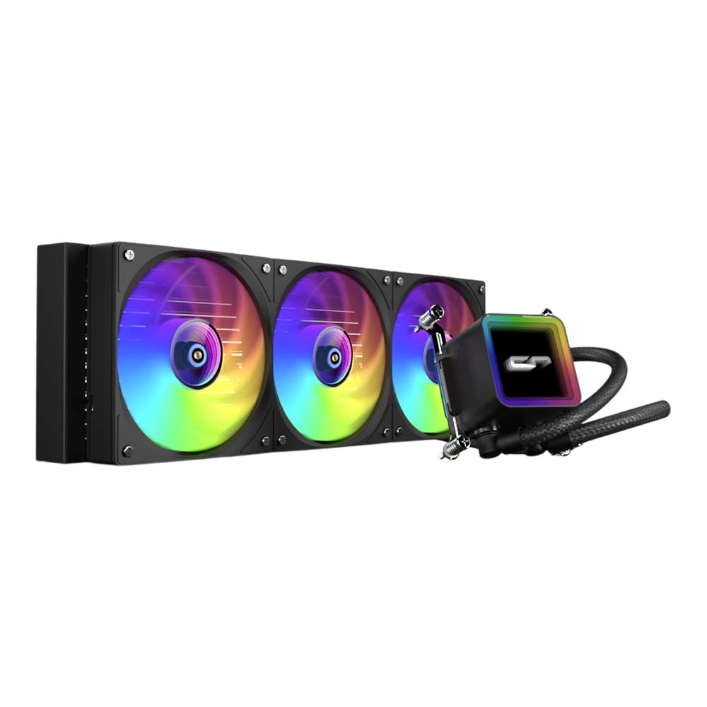 CPU LIQUID COOLER (ระบบระบายความร้อนด้วยน้ำ) CRYORIG RHEO360 ARGB (BLACK)