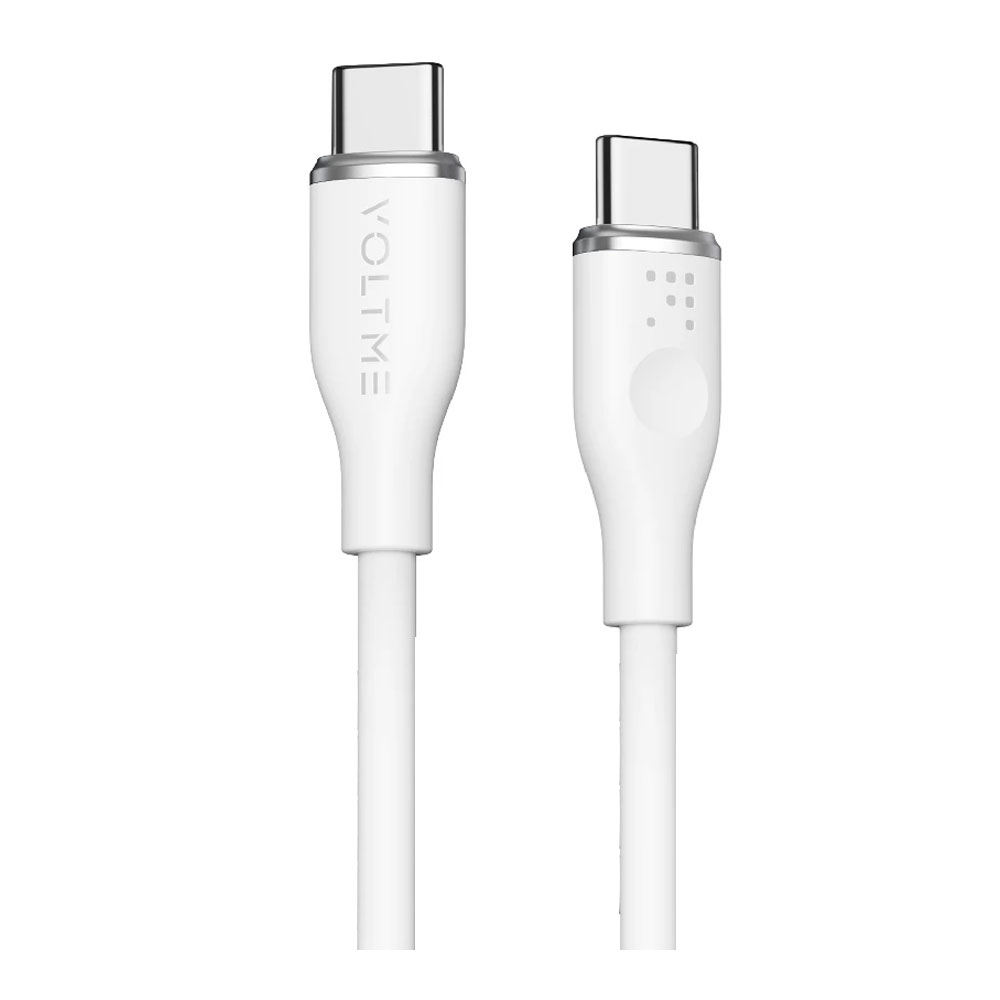 CHARGER CABLE (สายชาร์จ) VOLTME MOSS USB-C TO USB-C 60W (C2021) 1M WHITE