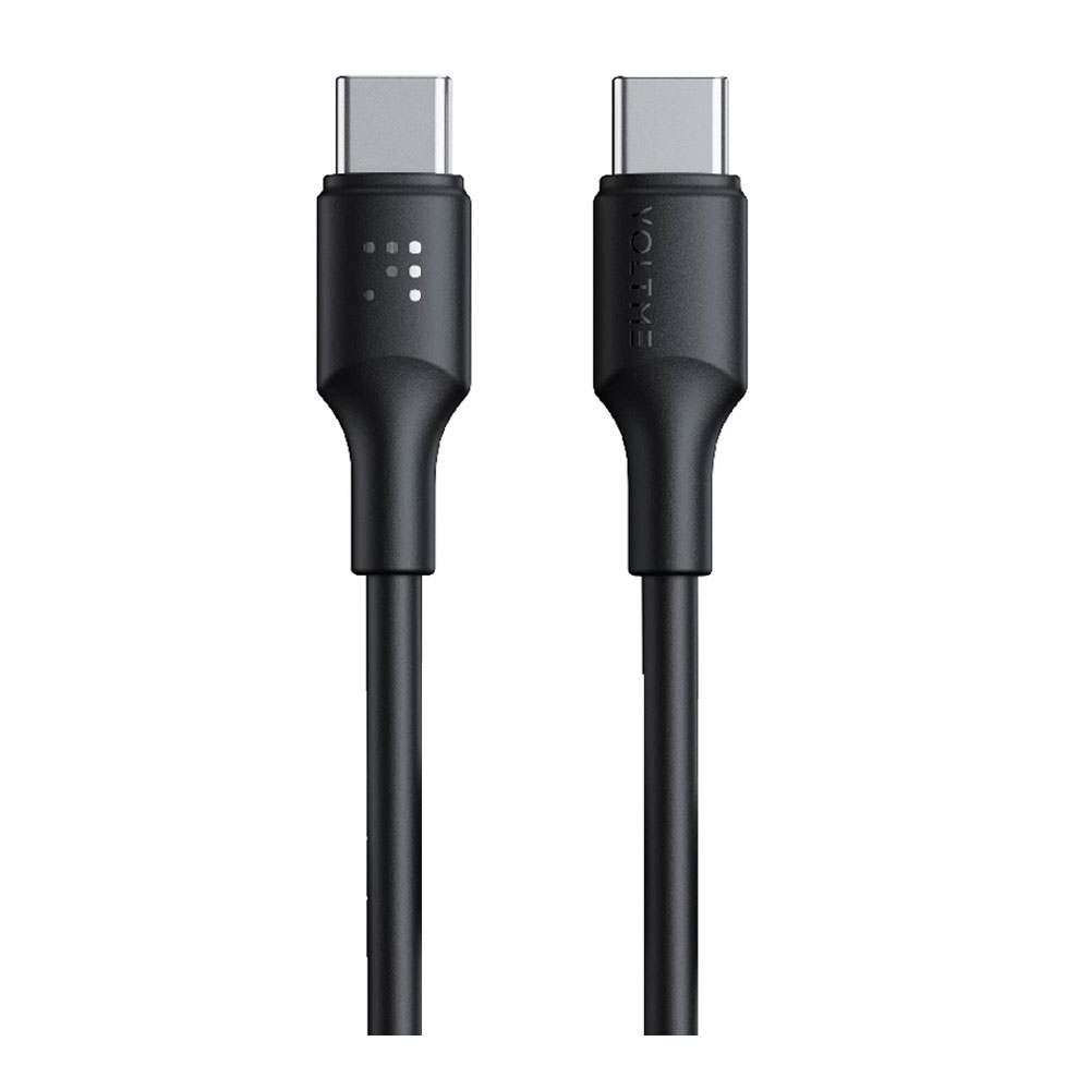CHARGER CABLE (สายชาร์จ) VOLTME EDC USB-C TO USB-C 60W (C2272) 1.2M BLACK