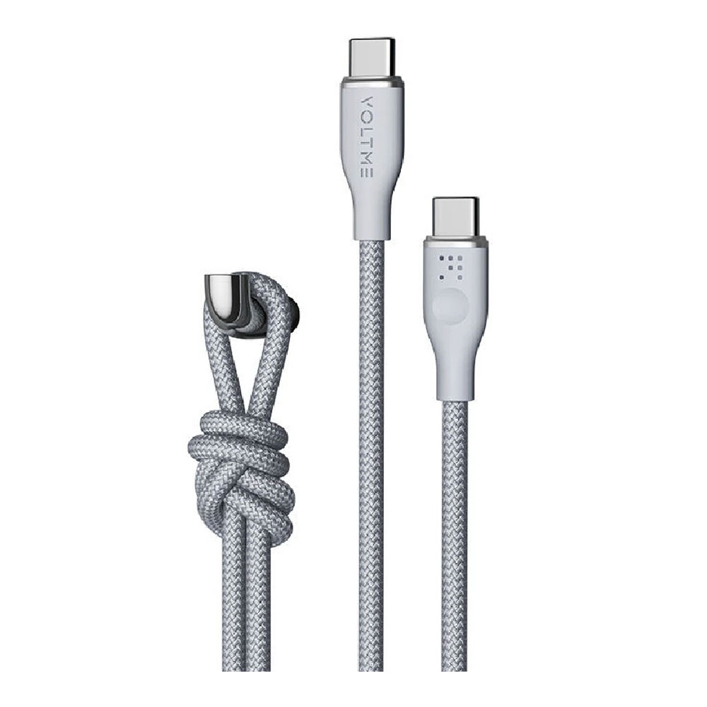 CHARGER CABLE (สายชาร์จ) VOLTME RUGG USB-C TO USB-C 60W (C2052) 1M GREY