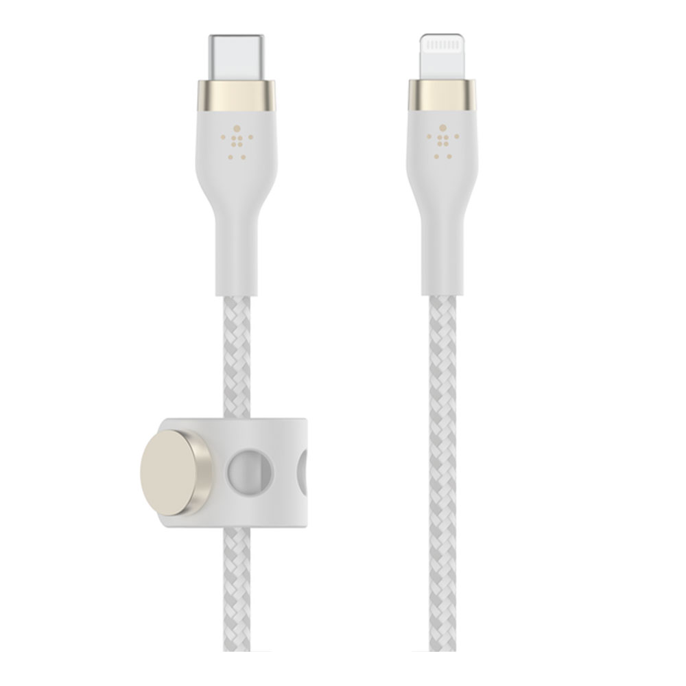 CHARGER CABLE (สายชาร์จ) BELKIN BOOSTCHARGE PRO FLEX USB-C CABLE WITH LIGHTNING CONNECTOR 2M (CAA011bt2MWH)