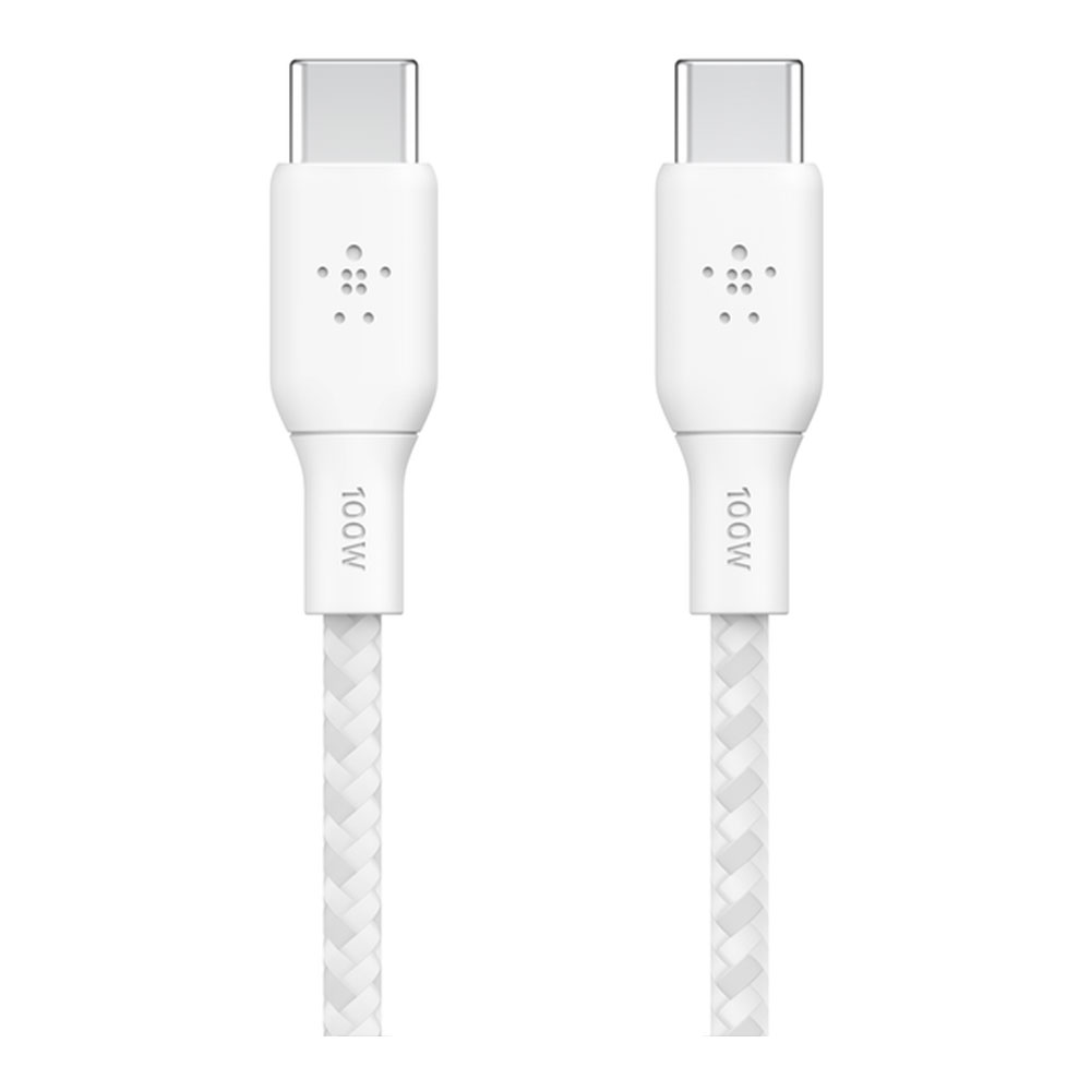 CHARGER CABLE (สายชาร์จ) BELKIN BOOSTCHARGE USB-C TO USB-C CABLE 100W 3M (CAB014bt3MWH)