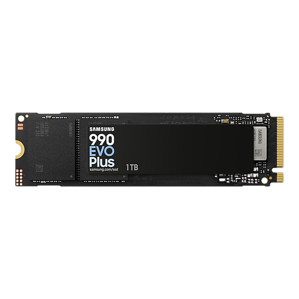 1 TB SSD (เอสเอสดี) SAMSUNG 990 EVO PLUS - PCIe 4x4 / 5x2 NVMe M.2 2280 (MZ-V9S1T0BW)
