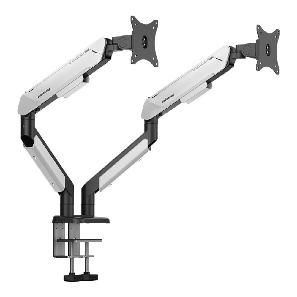MONITOR ARM (ขาตั้งจอ) ANDA SEAT STEALTH PRO II DUO A9-2S (BLACK WHITE) (AD-W-A9-2S-BW)