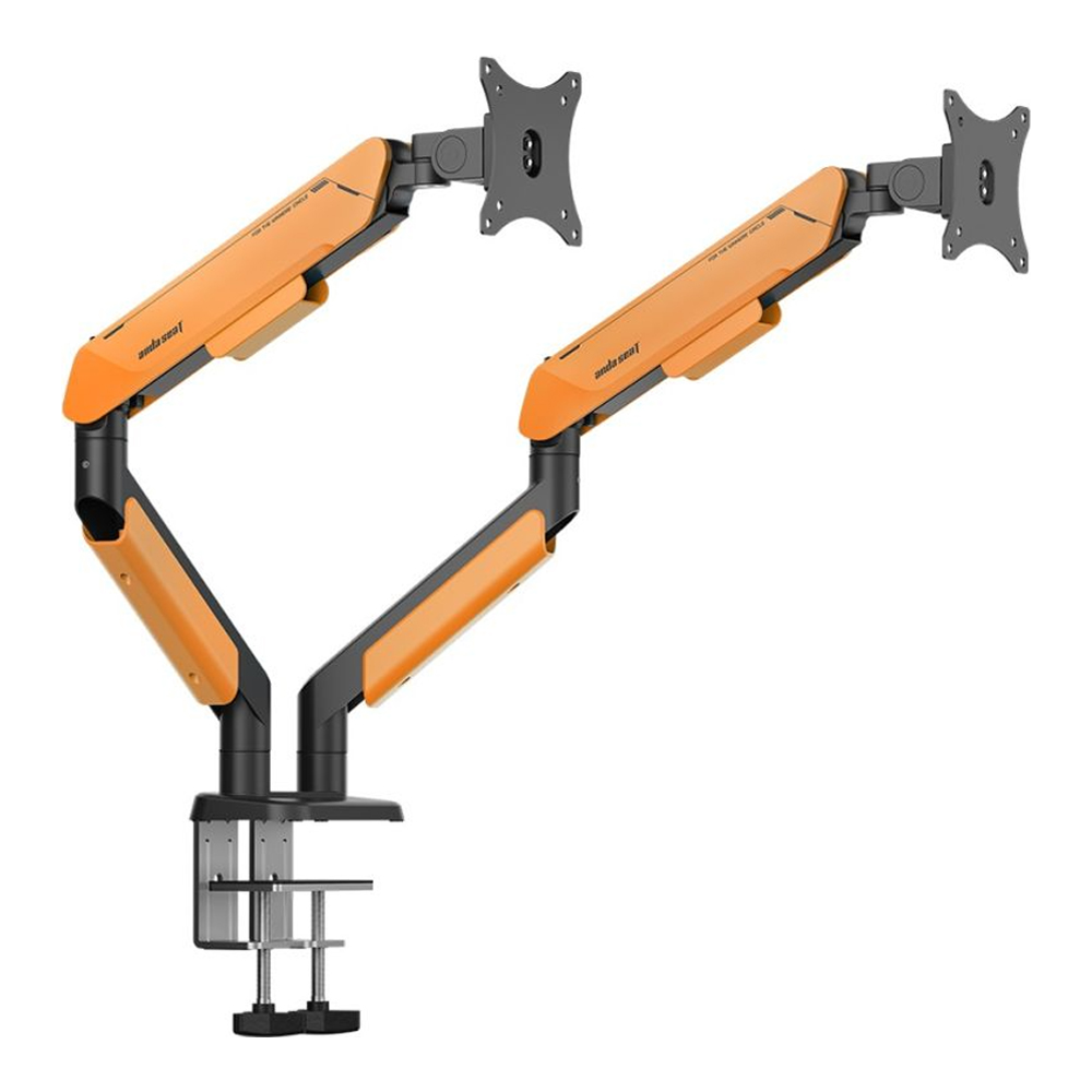 MONITOR ARM (ขาตั้งจอ) ANDA SEAT STEALTH PRO II DUO A9-2S (BLACK ORANGE) (AD-W-A9-2S-BO)