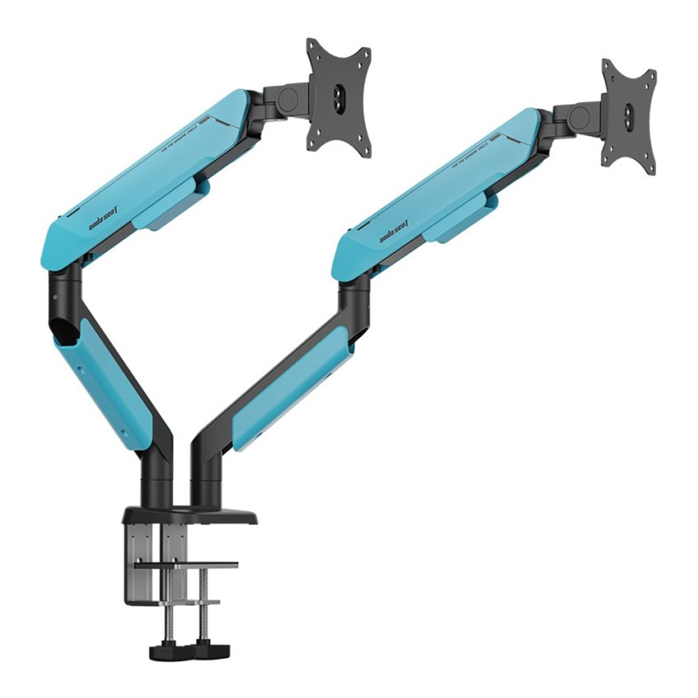 MONITOR ARM (ขาตั้งจอ) ANDA SEAT STEALTH PRO II DUO A9-2S (BLACK BLUE) (AD-W-A9-2S-BS)
