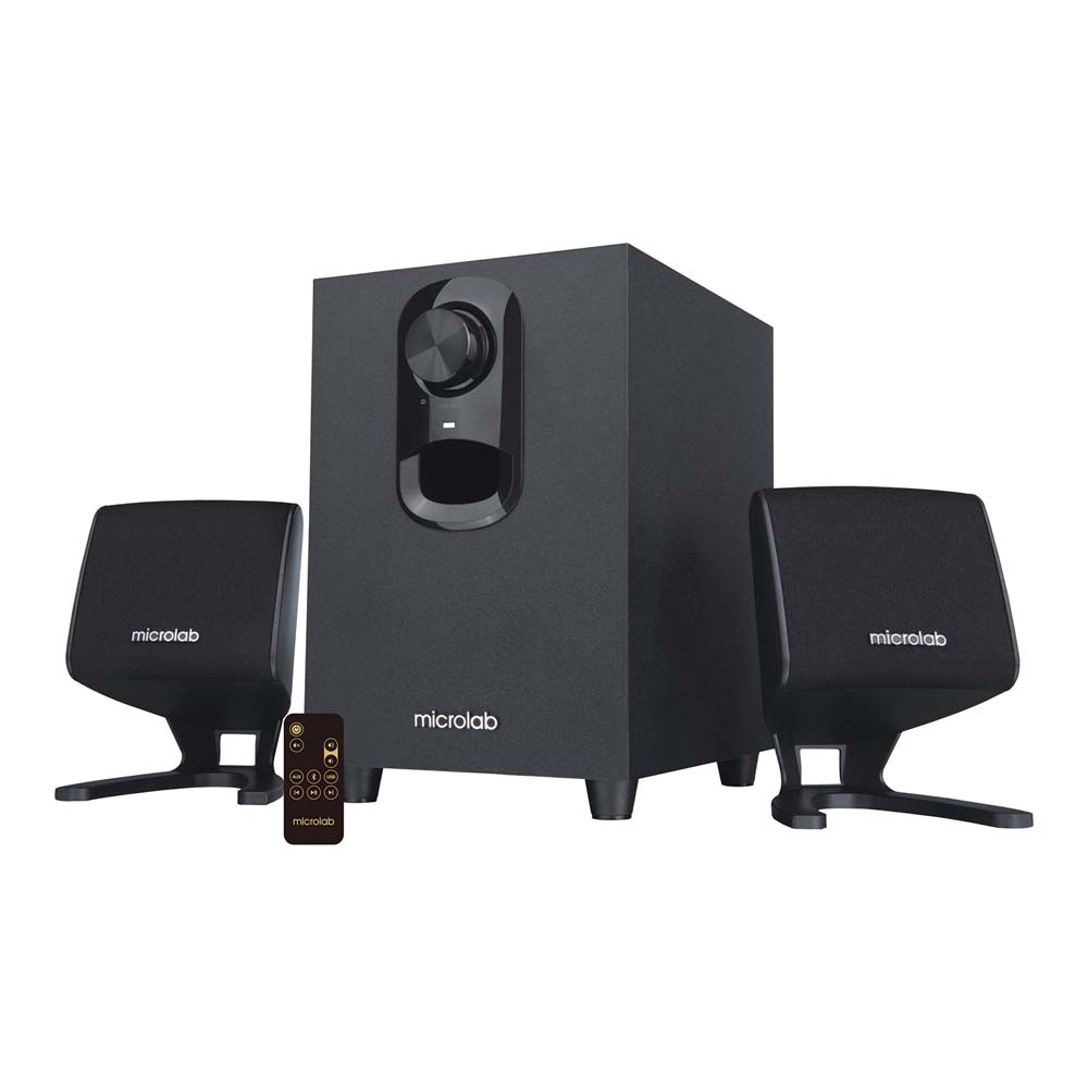 BLUETOOTH SPEAKER (ลำโพงบลูทูธ) MICROLAB M108BT - BLACK