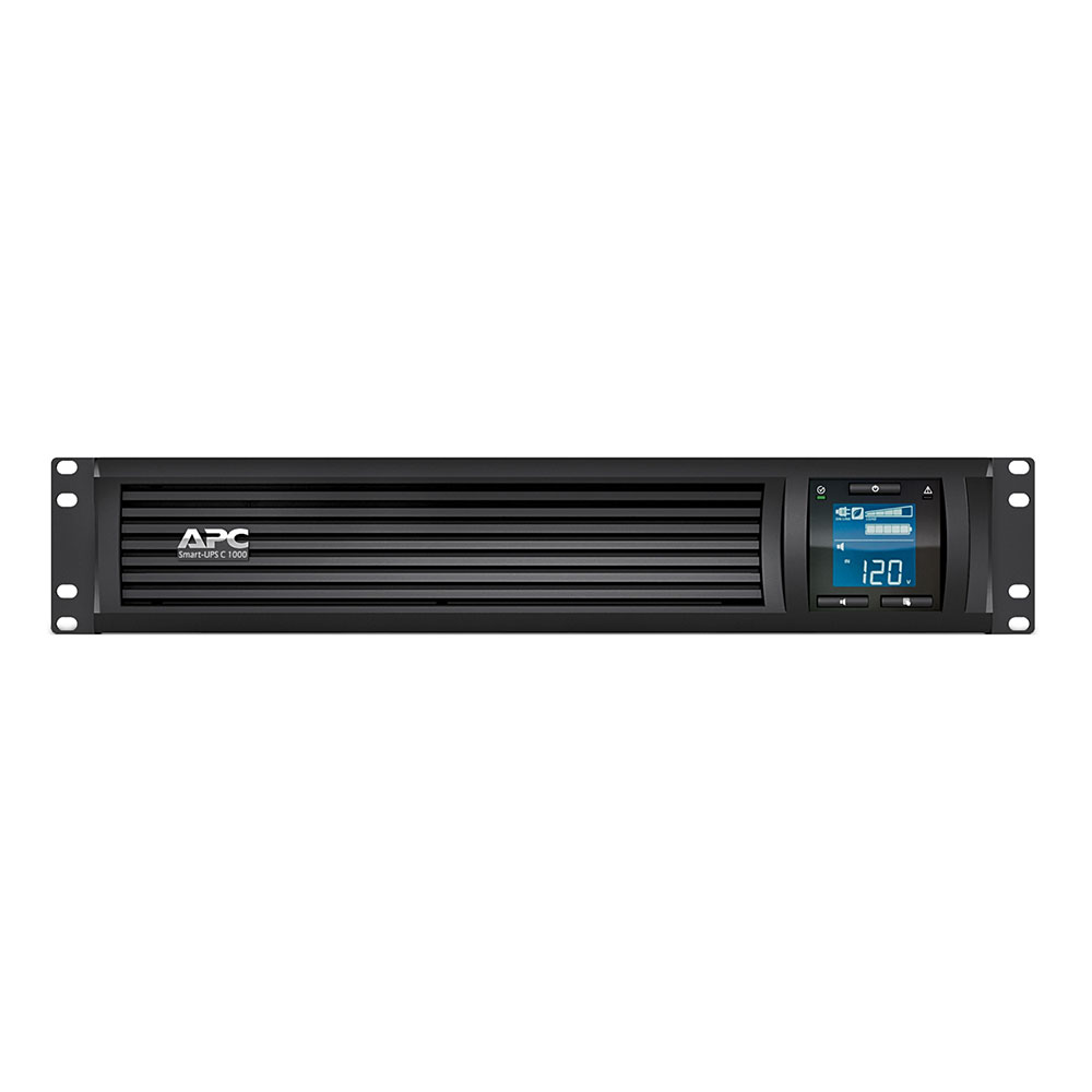 UPS (เครื่องสำรองไฟฟ้า) APC SMART SMC LCD RM 2U 230V 1000VA/600W WITH SMART CONNECT (SMC1000I-2UC)