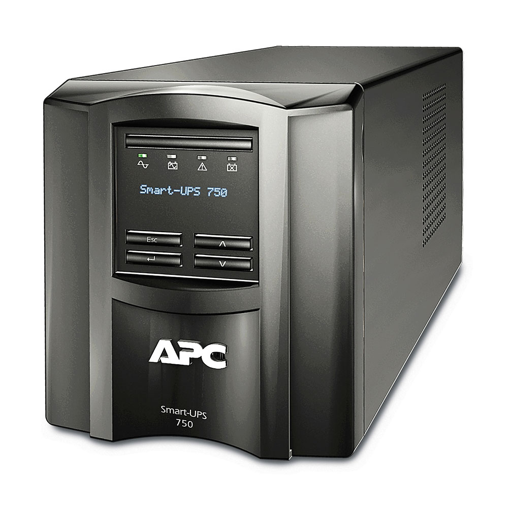 UPS (เครื่องสำรองไฟฟ้า) APC SMART LCD 230V 750VA/500W WITH SMART CONNECT (SMT750IC)