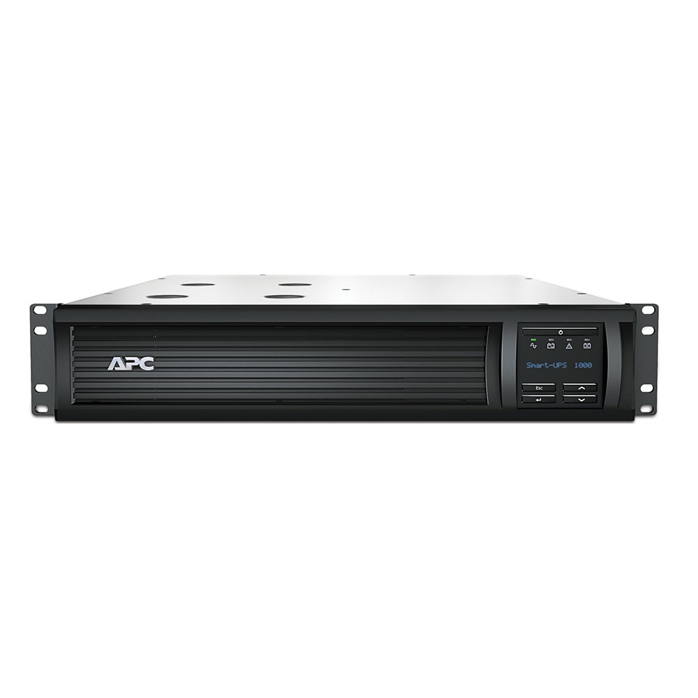 UPS (เครื่องสำรองไฟฟ้า) APC SMART SMC LCD RM 2U 230V 1000VA/700W (SMT1000RMI2UC)