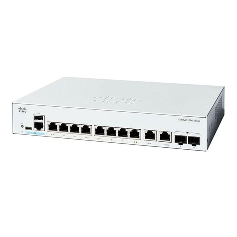 SWITCH (สวิตซ์) CISCO SWITCHING HUB 8-PORT (C1300-8P-E-2G)