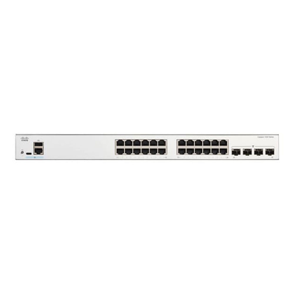 SWITCH (สวิตซ์) CISCO CATALYST 1200 24-PORT GE POE 4X1G SFP (C1200-24P-4G)