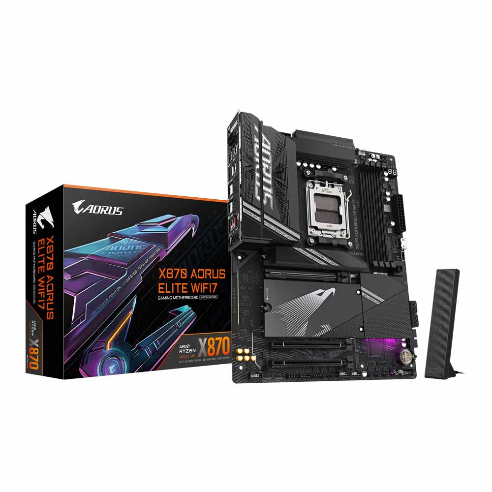 MAINBOARD (เมนบอร์ด) GIGABYTE X870 AORUS ELITE WIFI7 (REV. 1.1) - AMD SOCKET AM5 DDR5 ATX