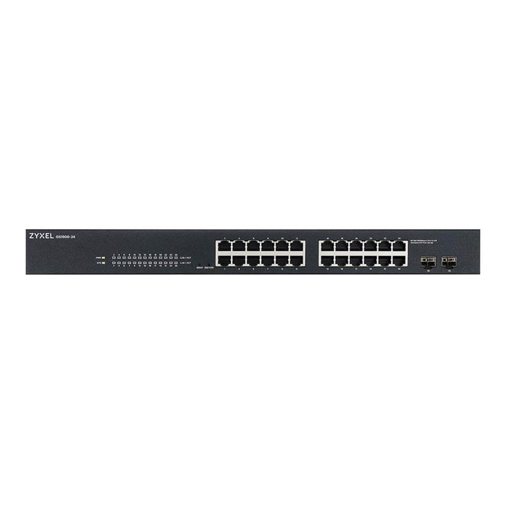 SWITCH (สวิตซ์) ZYXEL 24 +2SFP PORTS GS1900-24 GIGABIT PORT MANAGED