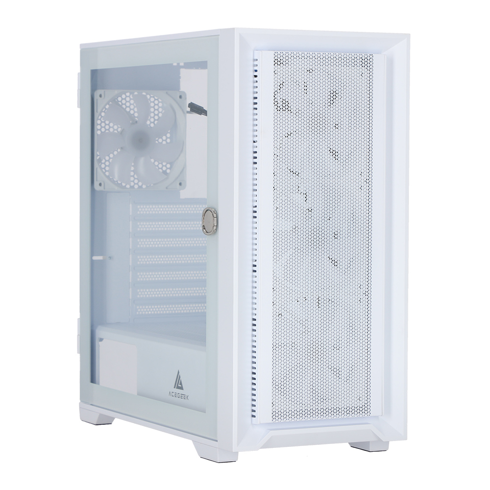 CASE (เคส) ACEGEEK TEMPEST A370 (WHITE) (ATX)