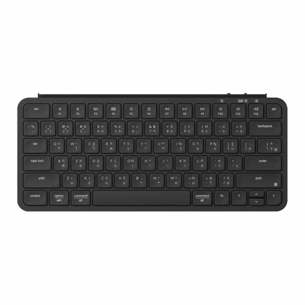 WIRELESS KEYBOARD (คีย์บอร์ดไร้สาย) KEYCHRON B1 PRO (DEEP BLACK) (SCISSOR SWITCH NON-BACKLIT EN/TH) (B1P-K9-TH)