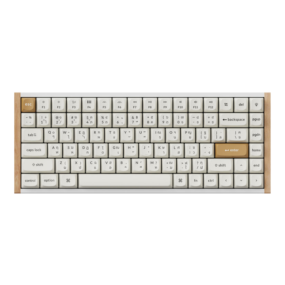 KEYBOARD (คีย์บอร์ด) KEYCHRON K2 HE SPECIAL EDITION (WHITE) (QMK) (GATERON DOUBLE-RAIL MAGNETIC SWITCH RGB EN/TH) (K2H-Q1-TH)