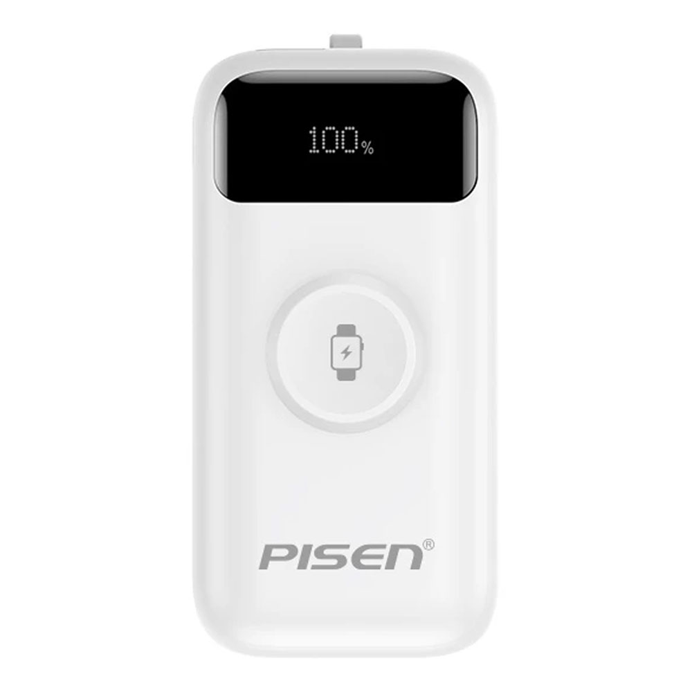 POWER BANK (พาวเวอร์แบงค์) PISEN TP-D104-WHT PWB 10KMAH 3IN1 C PD3.0 22.5W WHITE (TP-D104-WHT)