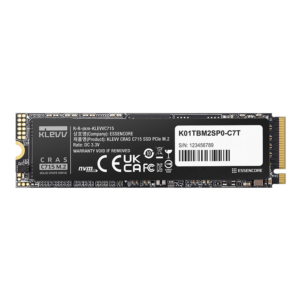 512 GB SSD (เอสเอสดี) KLEVV CRAS C715 - PCIe G3X4 NVMe M.2 2280 (K512GM2SP0-C7T)