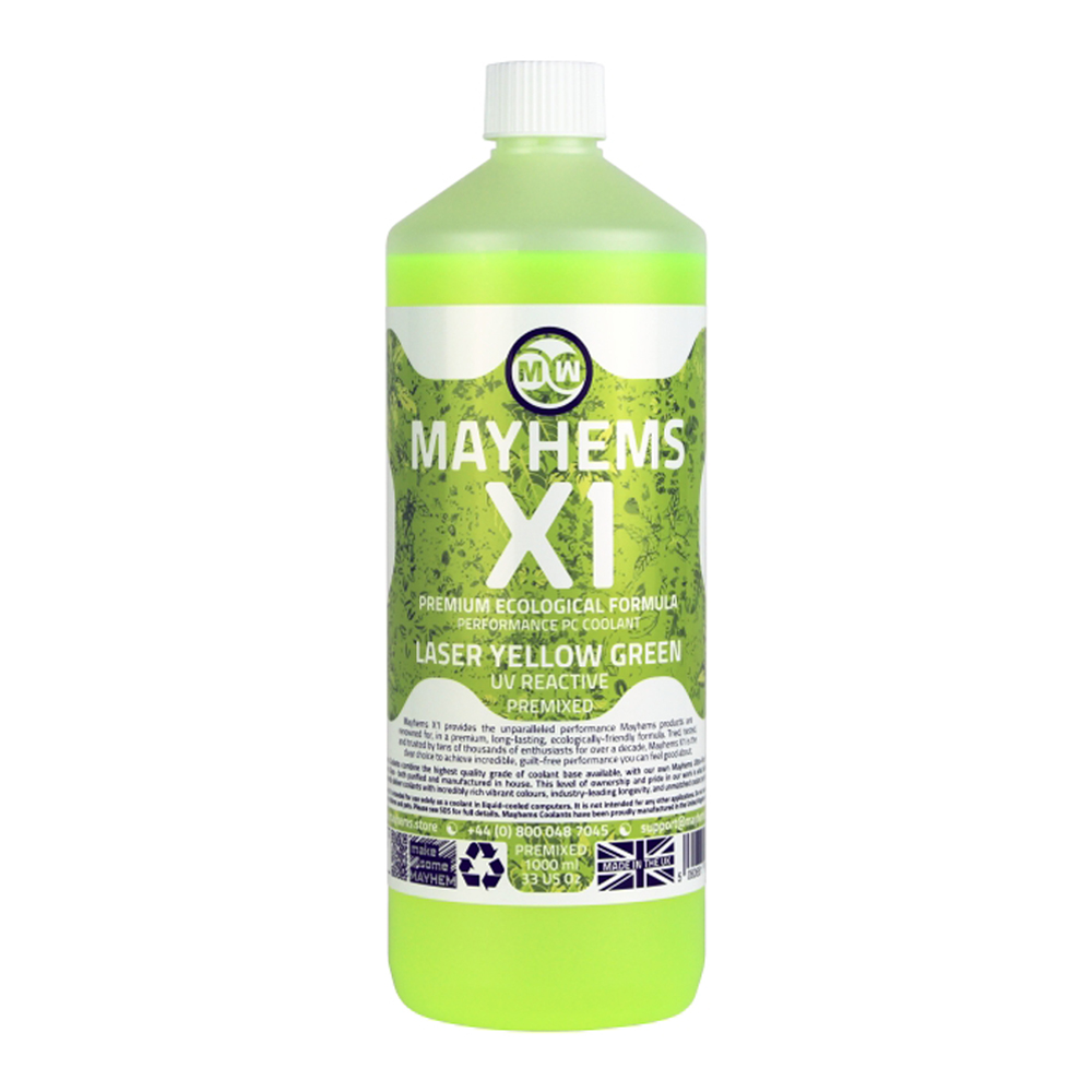 COOLANT (น้ำยาหล่อเย็น) MAYHEMS X1 PREMIX LASER YELLOW GREEN