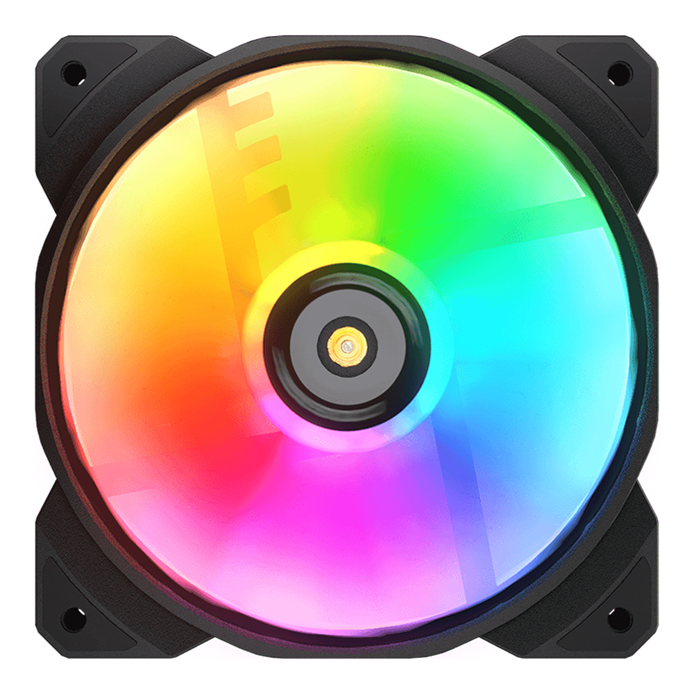 CASE FAN (พัดลมเคส) COUGAR MHP120 ARGB (BLACK) (SINGLE PACK)