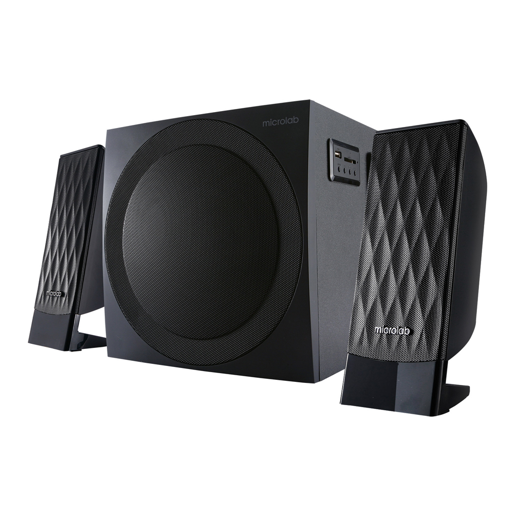 BLUETOOTH SPEAKER (ลำโพงบลูทูธ) MICROLAB M-300BT - BLACK