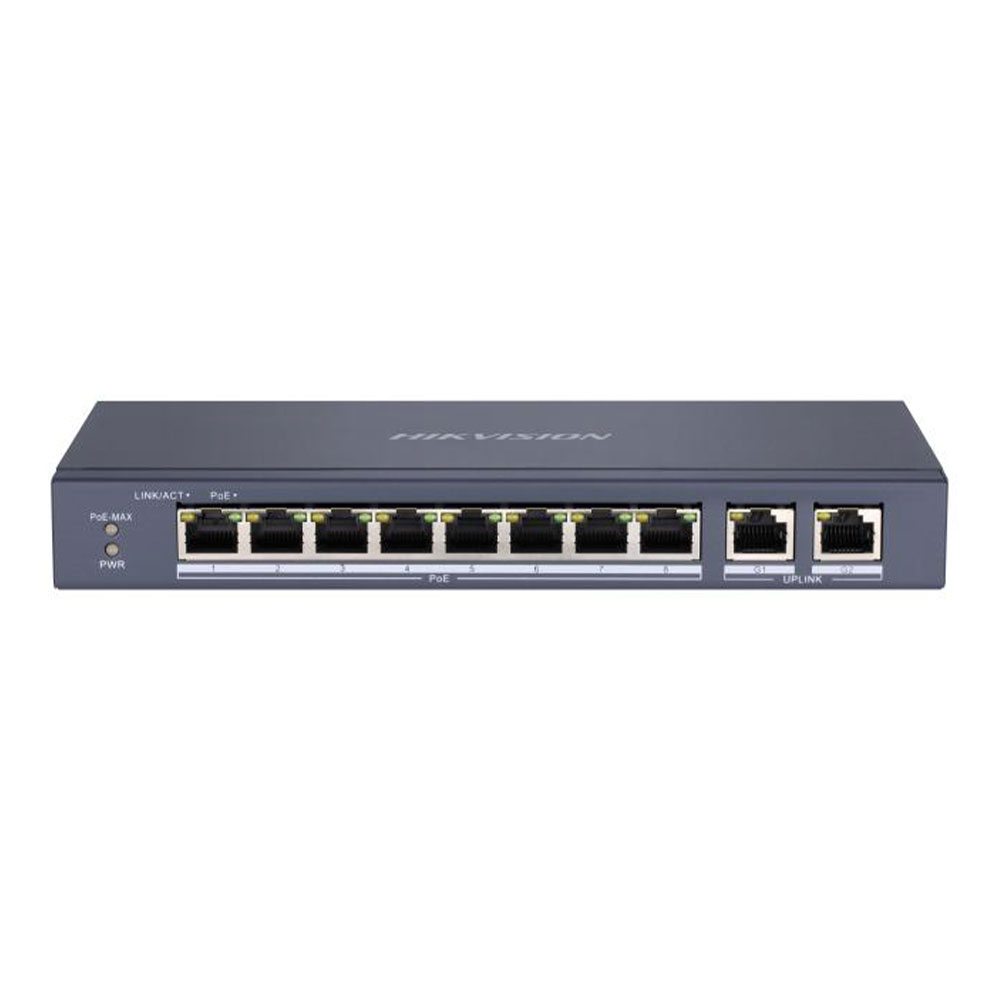 SWITCH (สวิตซ์) HIKVISION SWITCH HUB 8-PORT POE GIGABIT SWITCH (DS-3E0310P-E/M)