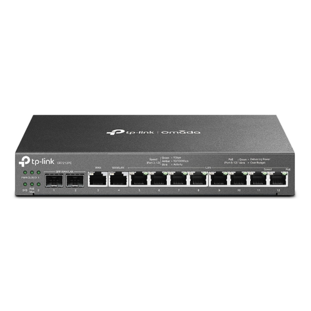 ROUTER (เราเตอร์) TP-LINK OMADA 3 IN 1 GIGABIT VPN ROUTER (ER7212PC)