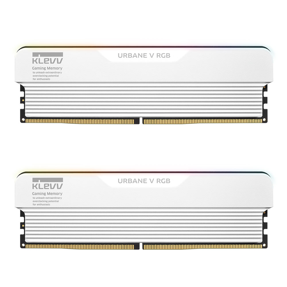 32GB (16GBx2) DDR5 6400MHz RAM (หน่วยความจำ) KLEVV URBANE V RGB (WHITE) (KD5AGUA80-64A320M)