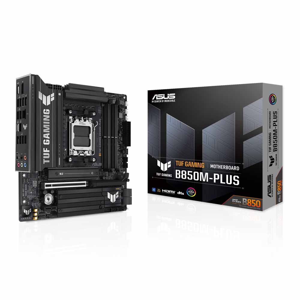 MAINBOARD (เมนบอร์ด) ASUS TUF GAMING B850M-PLUS - AMD SOCKET AM5 DDR5 MICRO-ATX