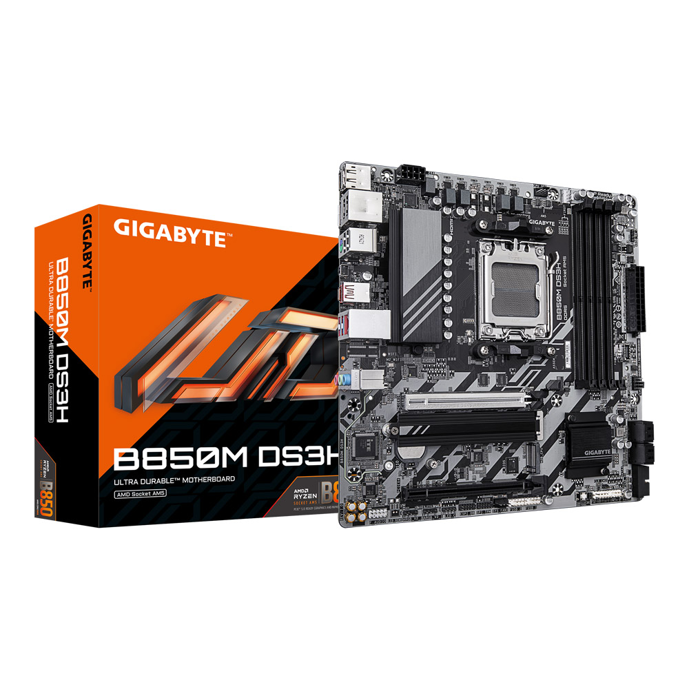 MAINBOARD (เมนบอร์ด) GIGABYTE B850M DS3H (REV. 1.0) - AMD SOCKET AM5 DDR5 MICRO-ATX