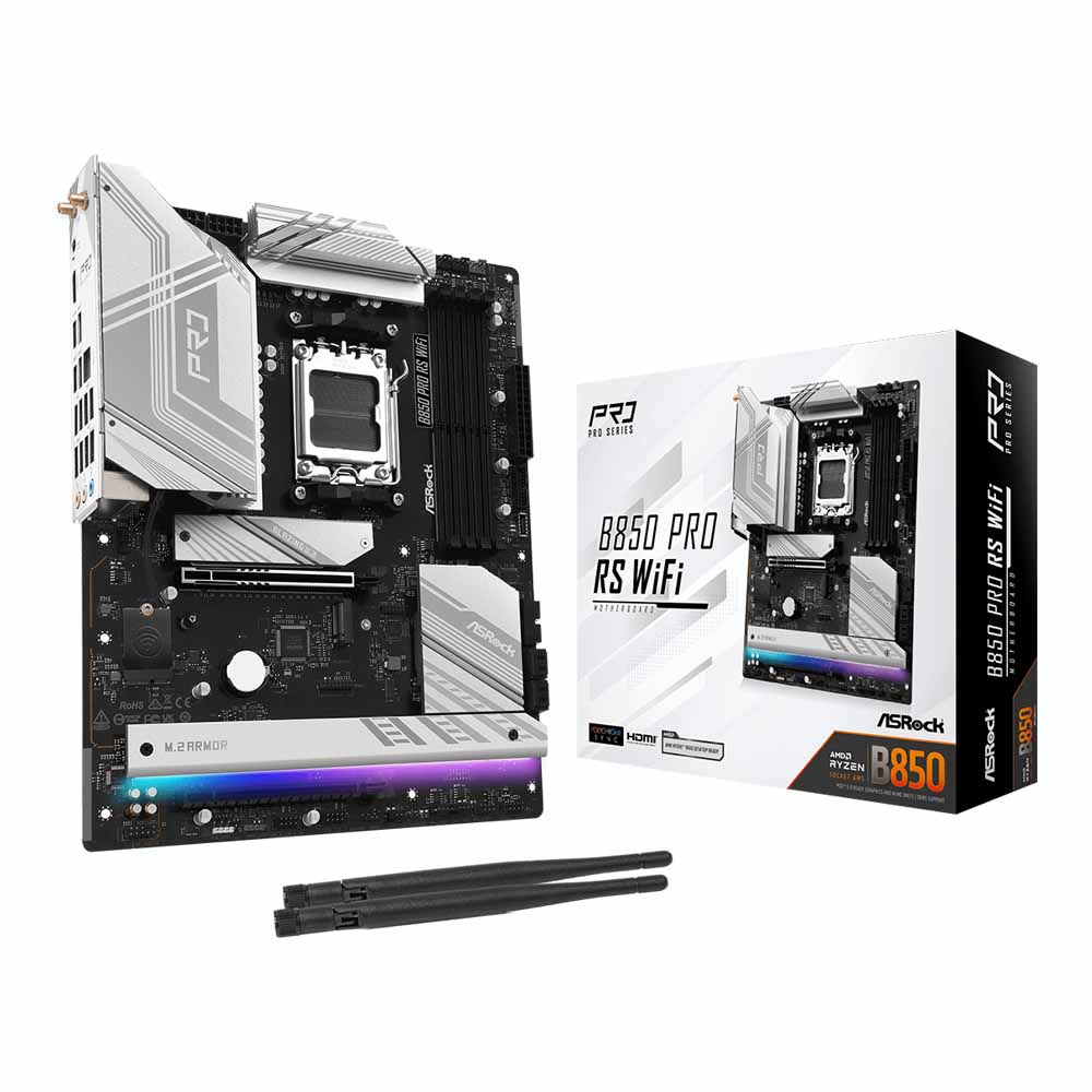 MAINBOARD (เมนบอร์ด) ASROCK B850 PRO RS WIFI - AMD SOCKET AM5 DDR5 ATX