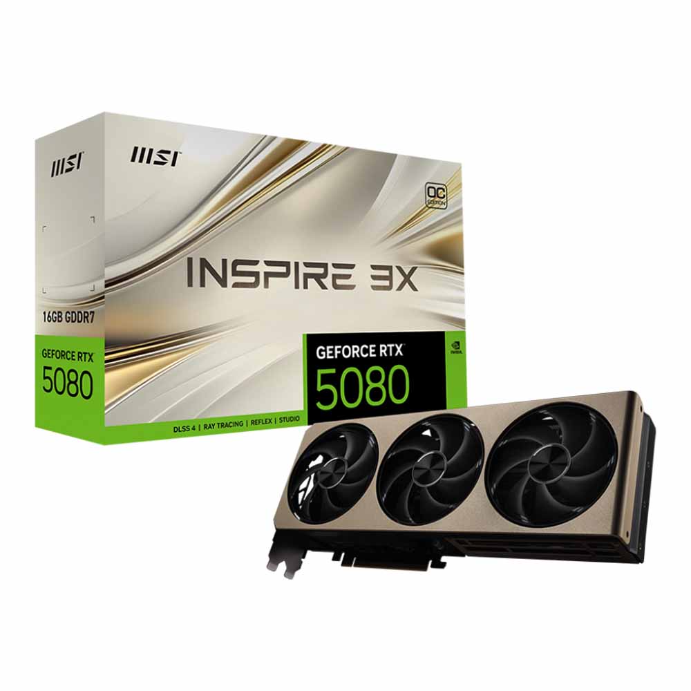 MSI GeForce RTX 5080 16G Inspire 3X OC - 16GB GDDR7