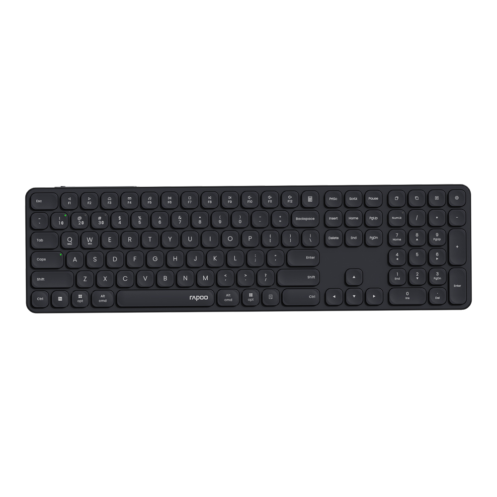 WIRELESS KEYBOARD (คีย์บอร์ดไร้สาย) RAPOO E9550L - DARK GREY (E9550L-GY)
