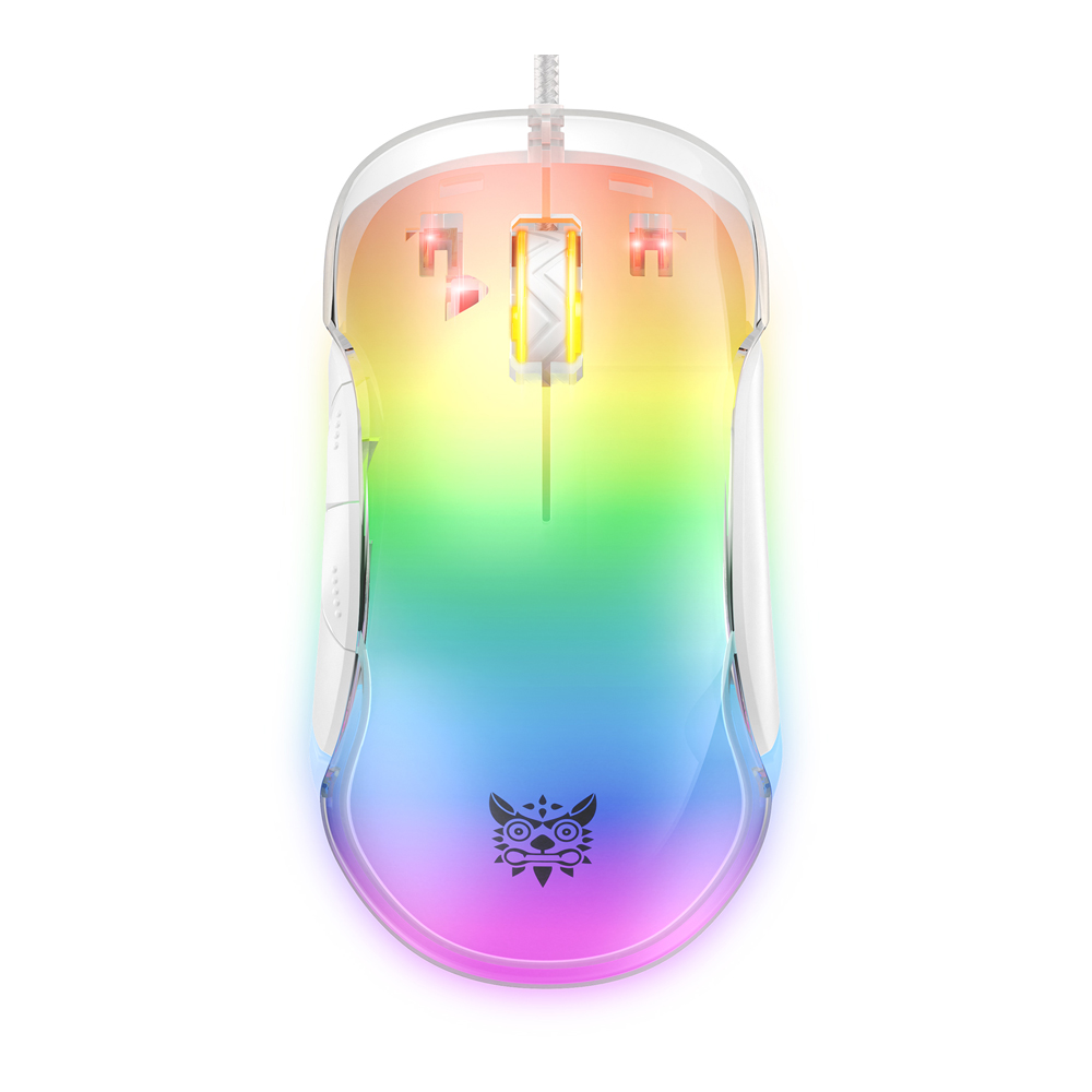 MOUSE (เมาส์) ONIKUMA CW925 RGB GAMING (WHITE)