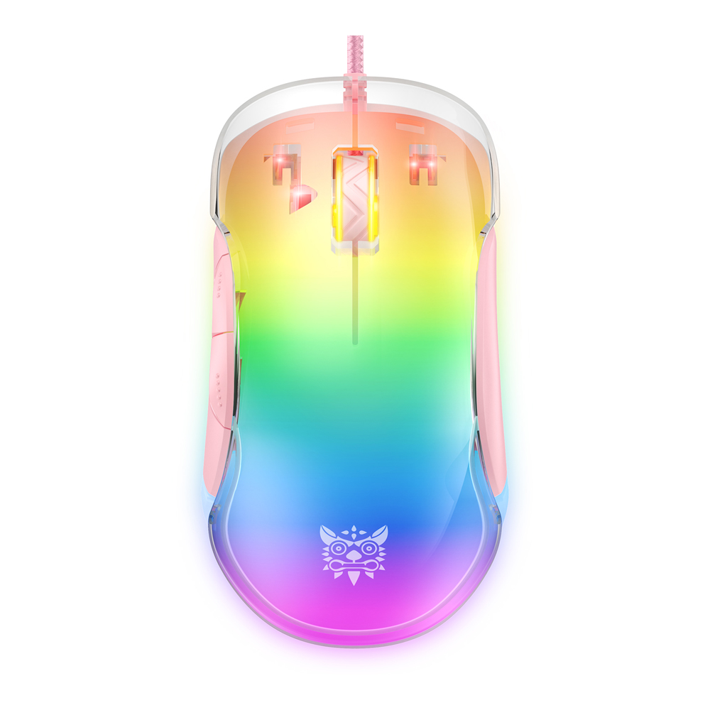 MOUSE (เมาส์) ONIKUMA CW925 RGB GAMING (PINK)