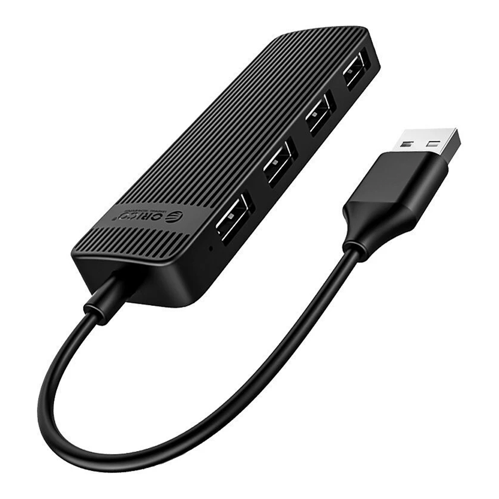 USB HUB (ยูเอสบีฮับ) ORICO FL02 - 4-PORT USB 2.0 BLACK FL02-BK-BP
