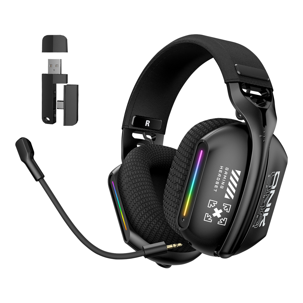 WIRELESS HEADSET (หูฟังไร้สาย) ONIKUMA GT808 (BLACK)