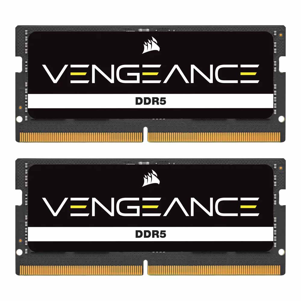 32GB (16GBx2) DDR5 5600MHz SO-DIMM RAM (หน่วยความจำ) CORSAIR VENGEANCE DDR5 SODIMM (CMSX32GX5M2A5600C48)