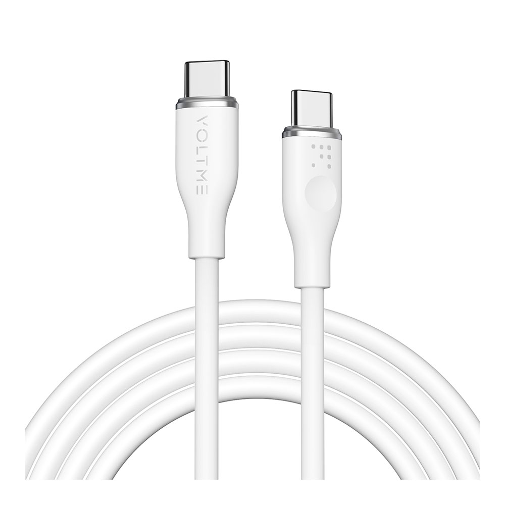 CHARGER CABLE (สายชาร์จ) VOLTME MOSS USB-C TO USB-C 100W 1.8M (C2036) (WHITE)