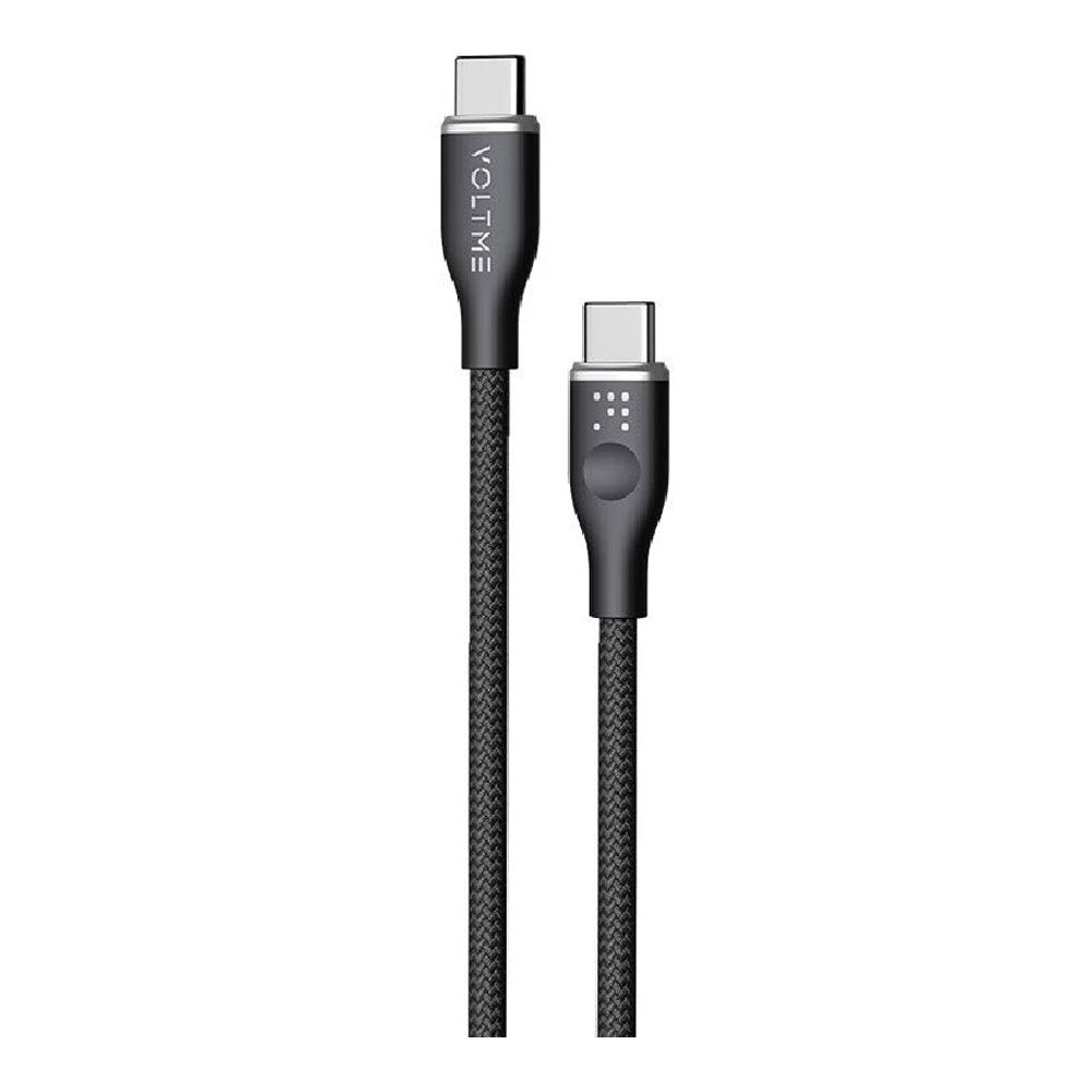 CHARGER CABLE (สายชาร์จ) VOLTME RUGG USB-C TO USB-C 100W 1.8M (C2061) (BLACK)