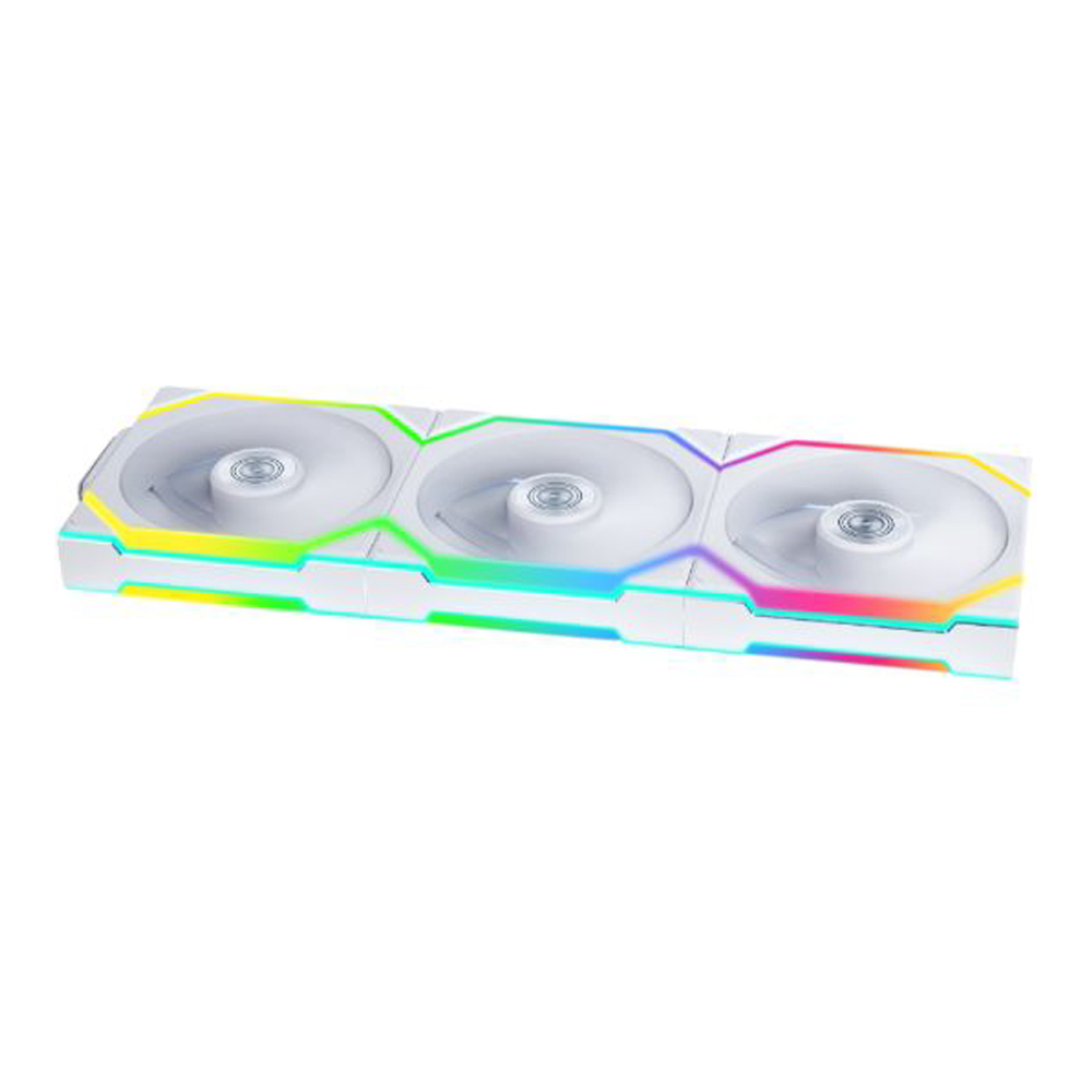 CASE FAN (พัดลมเคส) LIAN LI UNI FAN SL WIRELESS 120 TRIPLE PACK (WHITE) (12SL1W3W)