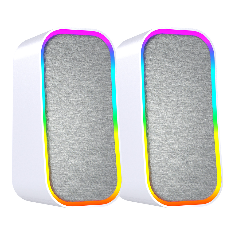 BLUETOOTH SPEAKER (ลำโพงบลูทูธ) FANTECH GROOVE GS304 - DUAL MODE GAMING RGB (WHITE)