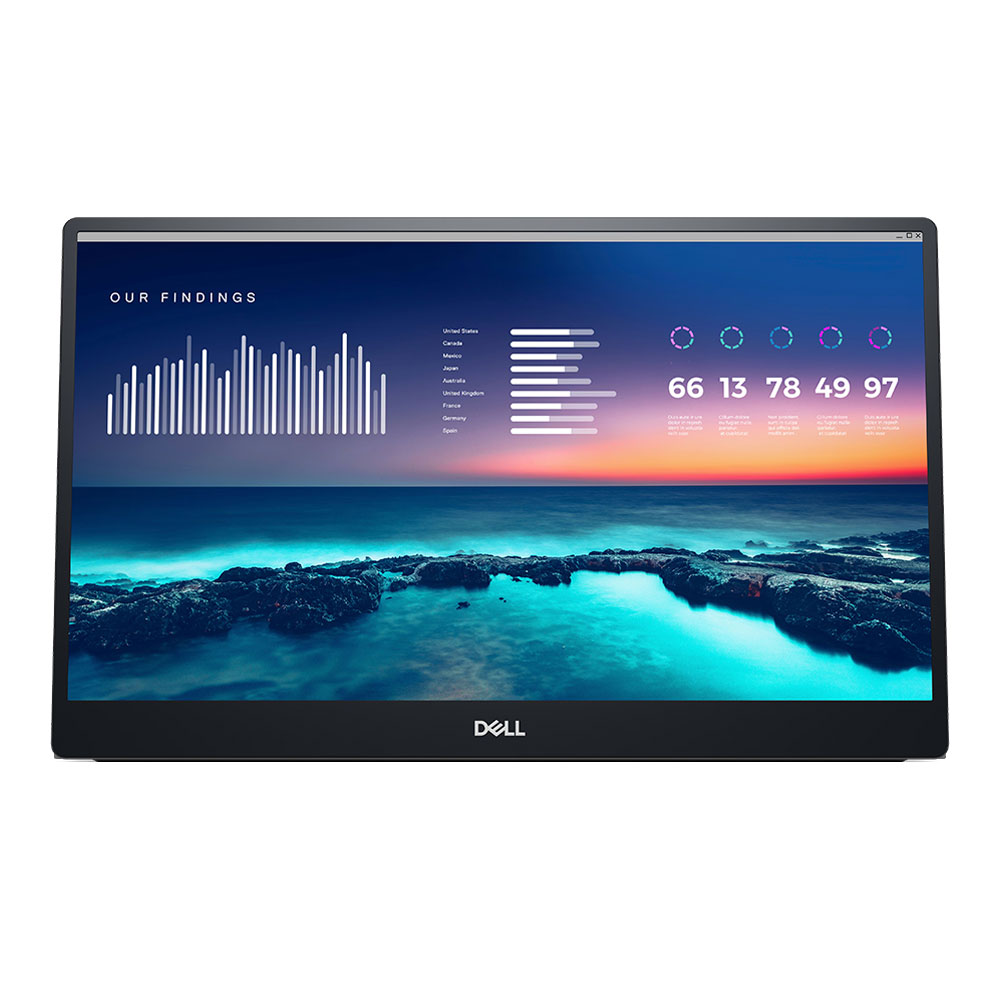 PORTABLE MONITOR (จอมอนิเตอร์พกพา) DELL P1424H - 14 INCH FHD 60Hz (SNSP1424H)
