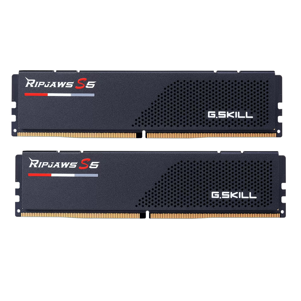 64GB (32GBx2) DDR5 5600MHz RAM (หน่วยความจำ) G.SKILL RIPJAWS S5 (BLACK) (F5-5600J4645A32GX2-RS5K)