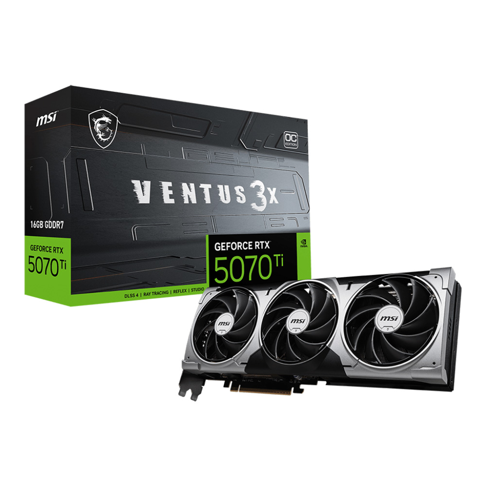 MSI GeForce RTX 5070 Ti 16G Ventus 3X OC - 16GB GDDR7